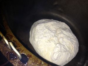 Dough in dutch oven