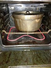 Dutch oven pre-heating