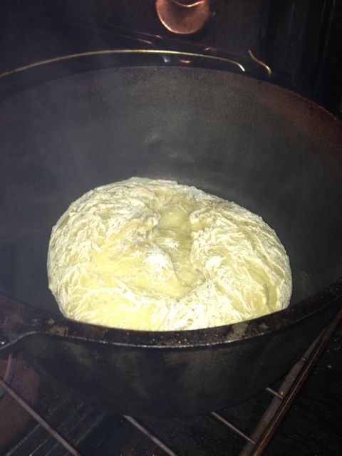Dough after 30 minutes cooking